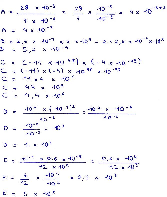 Op rations en notation scientifique coll ge jean boucheron